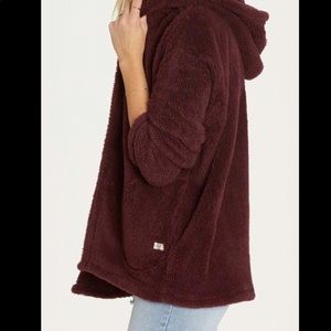 Billabong Plum purple fur jacket